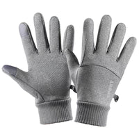 Touch Screen Plush Thickened Warm Windproof Anti-skid Waterproof Outdoor Riding Gloves