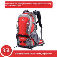 Ai Wang Outdoor Sports Hiking & Trekking Multifunctional Ultra-Light Oxford Cloth Unisex 35-Liter High-Capacity Backpack
