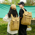 Travel Backpack Washed Canvas Casual Large-capacity Backpack