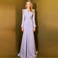 Heavy Industry Beads Diamond Front Slit Small Trailing Dress