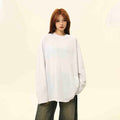 Pure Cotton Long Sleeve 300g Heavy Base Shirt Solid Color T-shirt