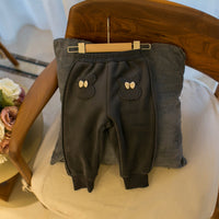 Children's Fleece-lined Thickened Casual Pants