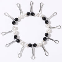 Ladies U-Stitch Pearl Clip Scarf Accessories