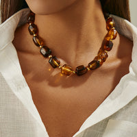 Ethnic Patchwork Style Irregular Multicolored Chain