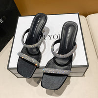 Women's New Summer All Match High Heel Slippers