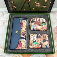 Cute Wild Card Holder Bear Pull Head Clutch Coin Purse