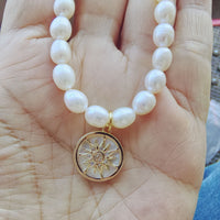 Spring New Arrival Natural Seedless Freshwater Pearl Necklace