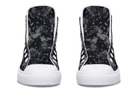 Printed Couple High-top Canvas Shoes