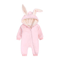 Rabbit Ear Jumpsuit Newborn Warm Clothes