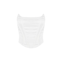 Women's Tube Top Vest Corset Short Cropped Navel Strap Corset Fishbone Top