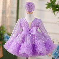 Creative Western Style Girl Purple Tulle Tutu Skirt