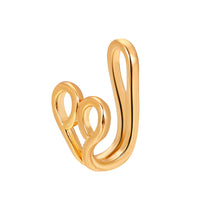 Brass Inlaid Zircon Star Heart Crown Nose Ring