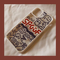 Mobile Phone Case Graffiti Transparent Silicone
