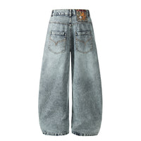 Distressed Loose-fitting Casual Pants Scimitar Jeans