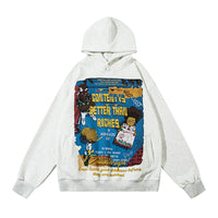 Cartoon Printed Loose Hooded Bathroom