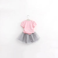 Fashion Girl Cartoon Cute Short Skirt Two-piece Suit