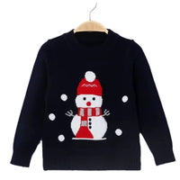 Children's Autumn And Winter Christmas Sweater Round Neck Bottoming Shirt Red Thickened