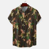 Hawaiian Floral Men's Short-sleeved Shirt Fashion