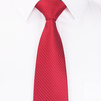 8CM Polyester Hand Tie Men's Tie Business Formal Wear Corduroy Dark Striped Tie Wholesale