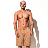 Loose Sports And Leisure Solid Color Simple Wine Red Beach Pants