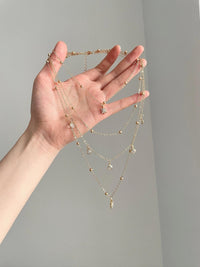 Geometric Round Pendant Multi-Layer Necklace For Women