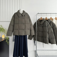Fashionable Loose Short Design Thickened Warm Coat For Petite