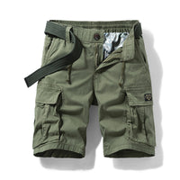 Micro Elastic Multi-pocket Workwear Loose Straight Casual Shorts