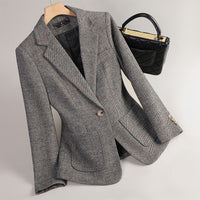Women's Woolen Quilted Suit Jacket Thick Suit