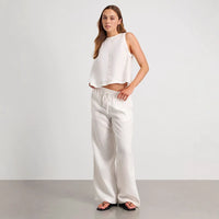 New Wide-leg Pants And Sleeveless Vest Casual Set