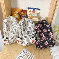 Cute Print High School Student Computer Backpack