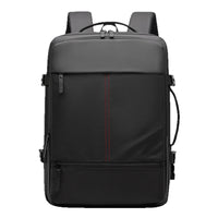Multi-functional Boarding Solid Color Backpack Men's Waterproof Large Capacity Travel Backpack