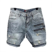Men's Denim Shorts Summer Short Sleeves