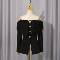 Autumn Design Stylish Elegant Suit Jacket For Women