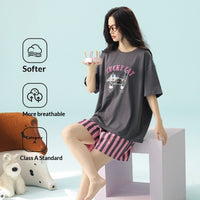 Women's High-end Pure Cotton Loungewear Set Suitable For Both Home And Outside