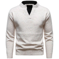 American Retro Fake Two-piece V-neck Dotted Sweater
