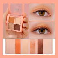 Simple Multicolor Pearly Earth Eyeshadow Palette