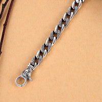 Six Character Mantra Rotatable Wide Version Men's Retro Bracelet