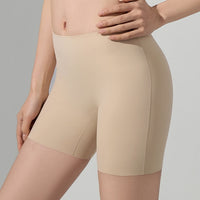 Ice-silk Seamless Mid-rise Tummy-control Butt-lifting Anti-exposure Leggings