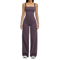 Women's Straight-Leg Wide-Leg Sports Tank Top Set