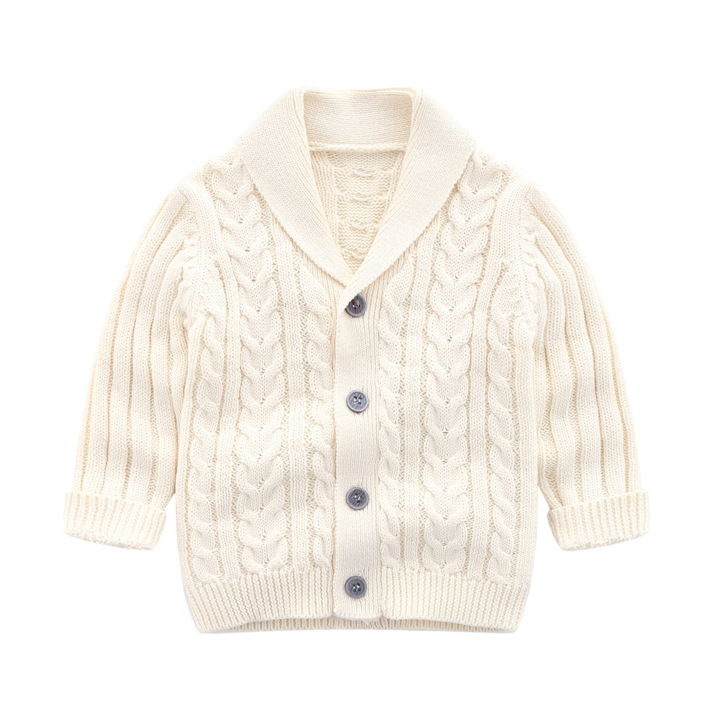 Baby Simple Sweater Knitted Cardigan Coat