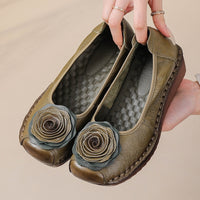 Handmade Leather Womens Shoes In Ethnic Style