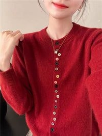 Slimming Soft Long-sleeved Shirt Knitted