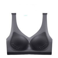 Ice Silk Traceless Underwear Women's One Piece Large Chest Mesh Vent