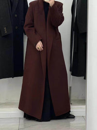 Women's Shoulder Width Loose Double-sided Wool Overcoat