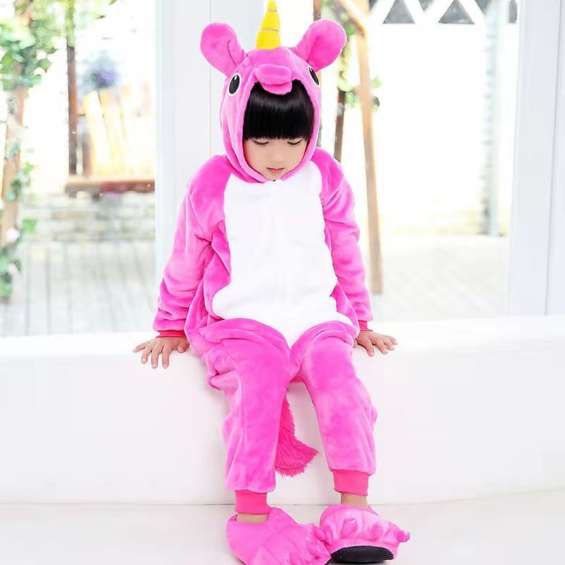 One-piece Pajamas Animal Men And Women Coral Fleece