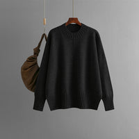 Round Neck Sweater Women's Pullover Sweater Long Sleeve