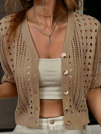 Women's Knitted Sexy Cutout Cardigan Jacket