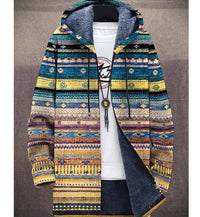 Men's Winter Printed Plush Lining  Thick And Windproof