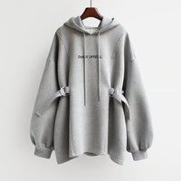 Medium Length Loose Waisted Hoodie Jacket
