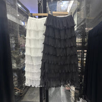 Lace Pleated Net Yarn Cake Skirt